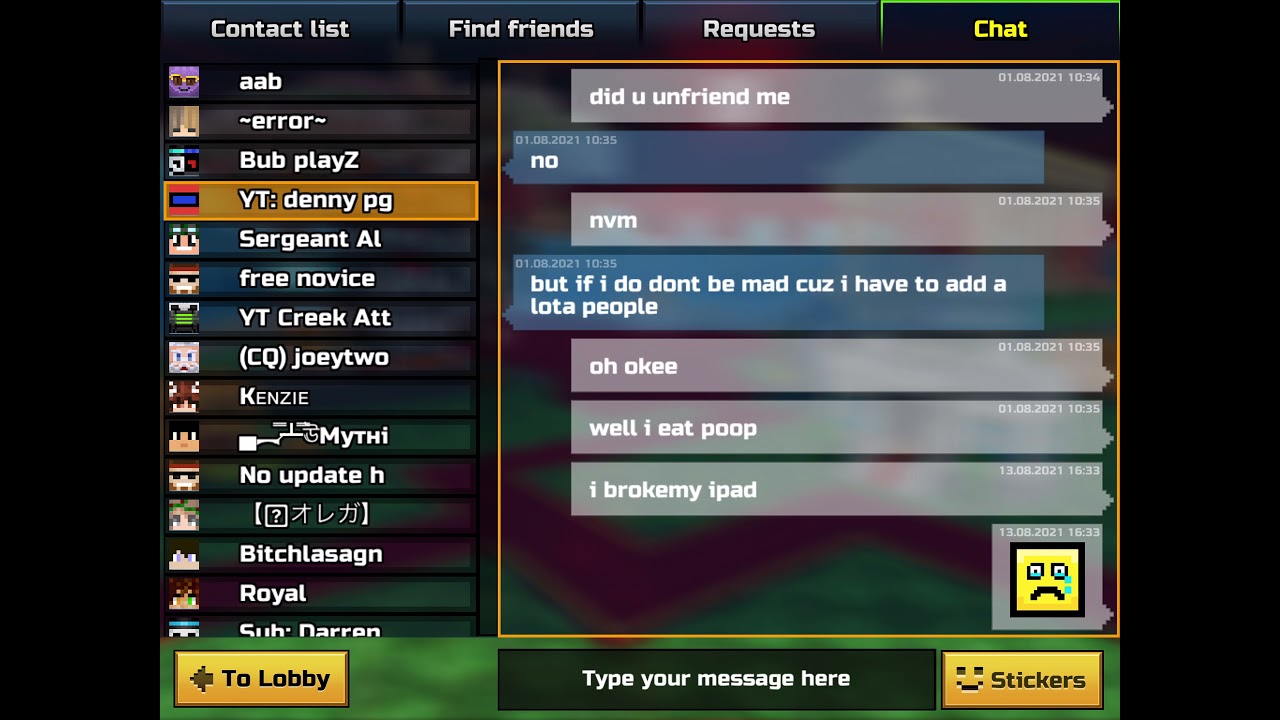 ᴵ ᵀᴵᴿᴱᴰ ᵀᴼ ᴿᴵᶜᴷ ᴿᴼᴸᴸ denny pg3d