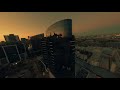 Sunrise over melbourne star observation wheel  drone fpv