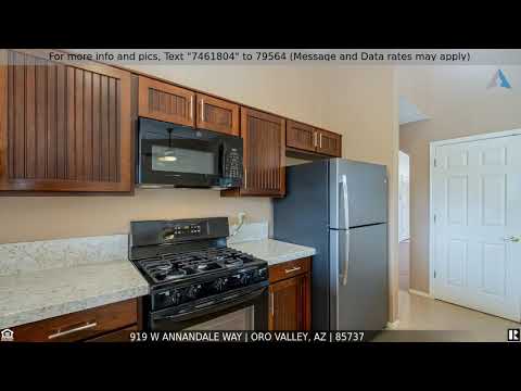 919 W Annandale Way, Oro Valley, AZ home video tour