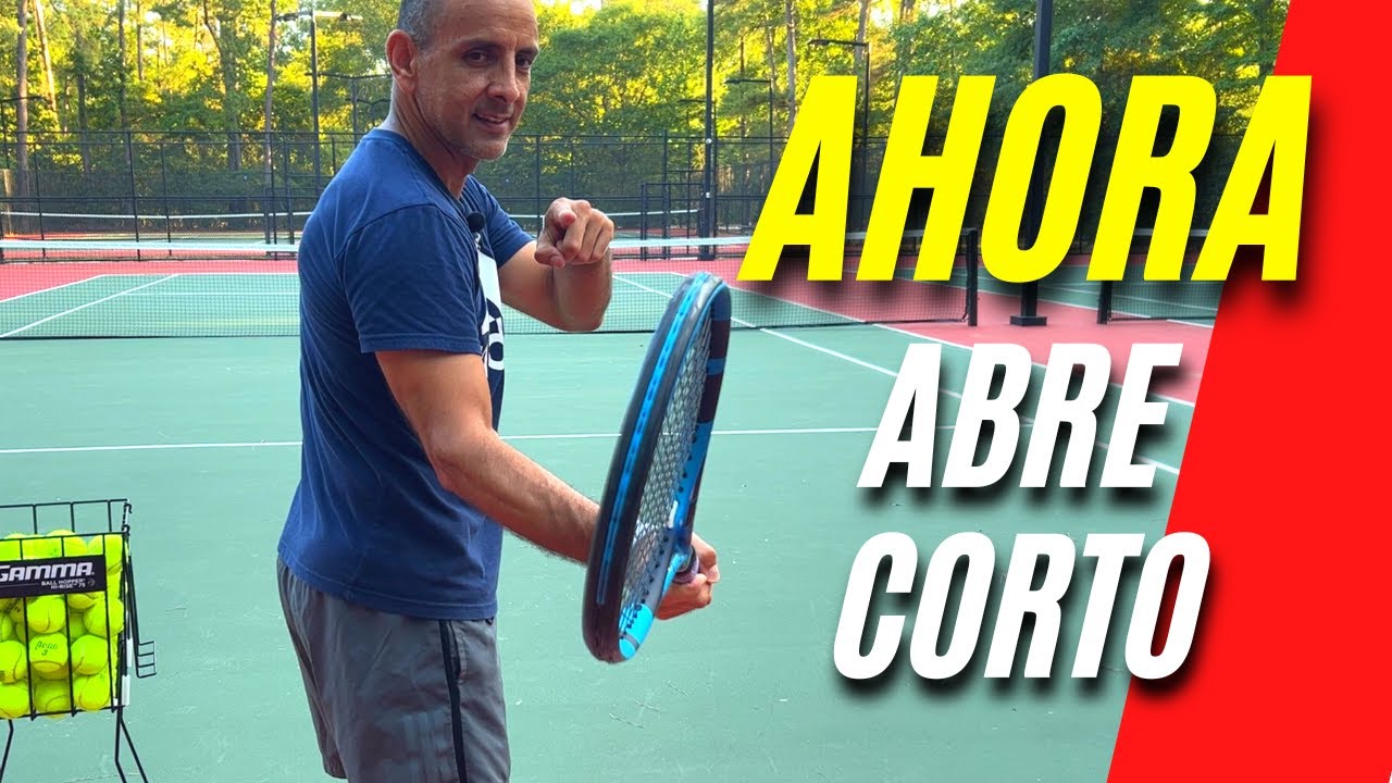 Mejora tu DERECHA | Tips de Tenis | No Cruces tu Raqueta al abrir, haz Swing Corto