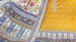2023 new design pakistani cotton three piece  collection wholesale market