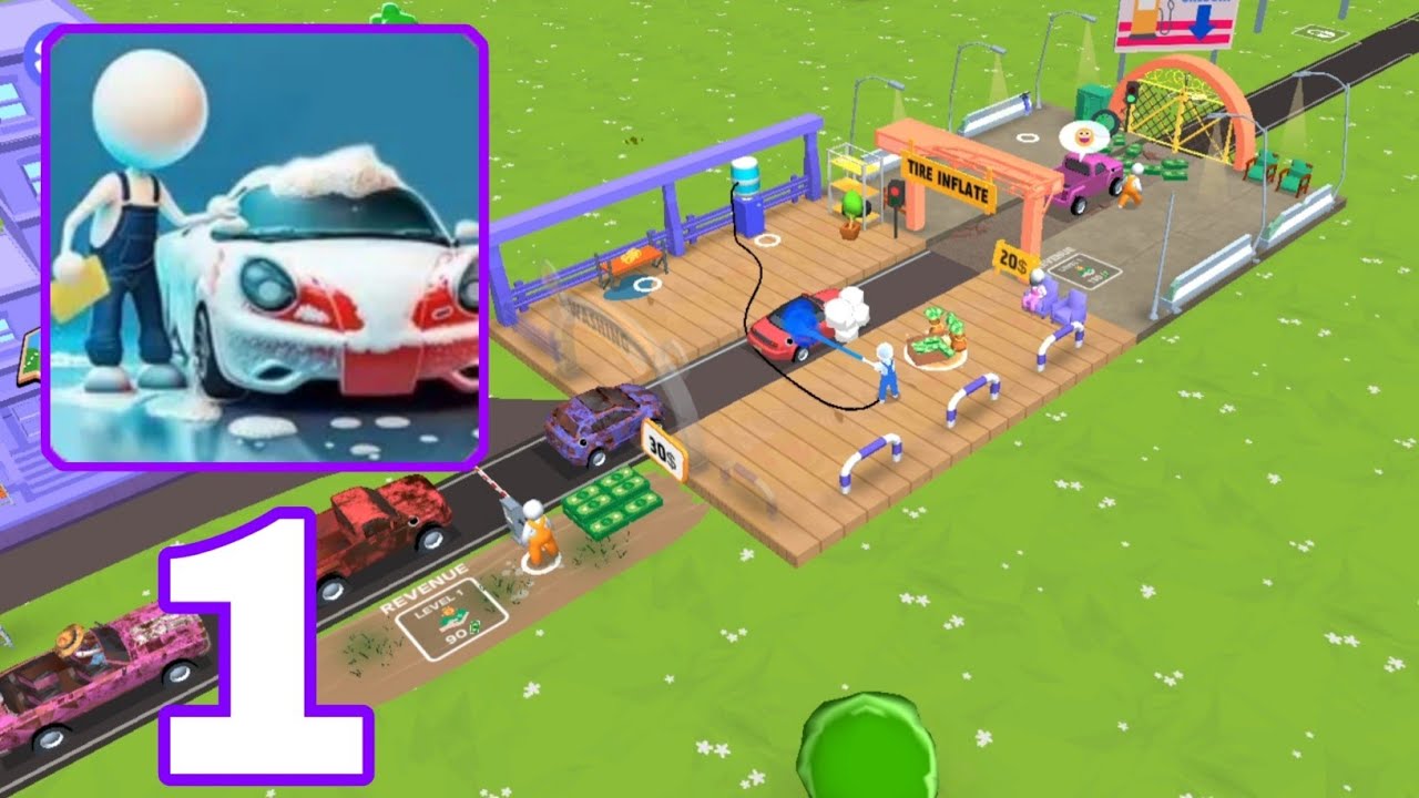Car Care Idle - Gameplay Walkthrough Part 1 - Build Your Car Empire (Android, iOS)