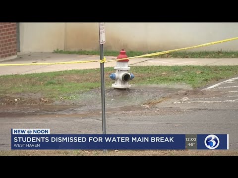 Video: West Haven school dismisses early due to water main break