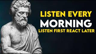 MORNING STOICISM (Listen Every Day) - Listen First, React Later | STOICISM