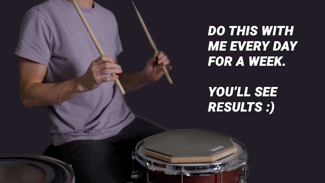 How to play a rebound stroke/free stroke on the drums (this changed my drumming btw)