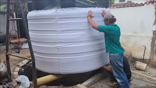 Instalación Tanque de agua subterráneo  de 7700 Litros