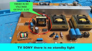 TV SONY there is no standby light. repair successful