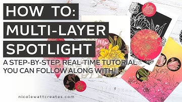 How to: Multi-layer Spotlighting | Card Making, Mixed Media & Craft Techniques