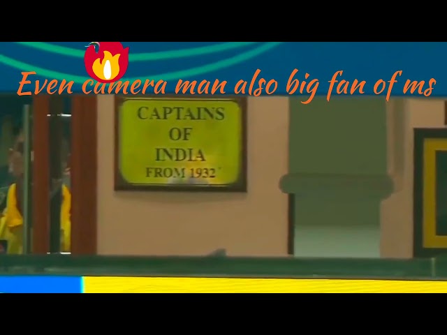 captains from 1932 but camera man nailed it #csk #dhoni #msdhoni #msd class=