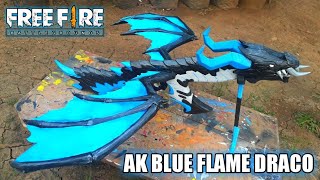 MEMBUAT AK BLUE FLAME DRACO LEVEL MAX !!! (EVO GUN)DARI KAYU | VERSI ANGGA HERMAWAN | FREE FIRE