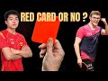 Dirty game from yuan licen against alexis lebrun he  deserved the red card