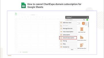 How to cancel ChartExpo domain subscription for Google Sheets | Google Sheets Add-on
