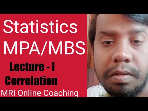 correlation (Statistics specially for MPA/MBS) BY Rambabu Yadav Sir