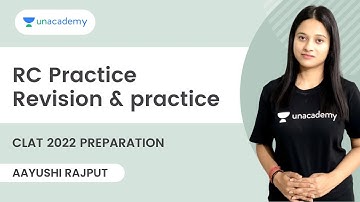 RC Practice | Revision & Practice | CLAT 2022 | Aayushi Rajput | Unacademy CLAT