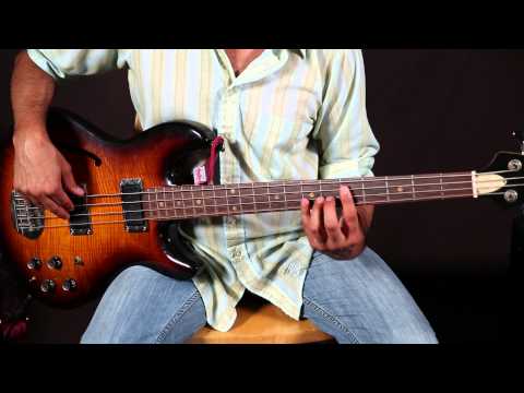 Bass Lessons - Basic 12 Bar Blues For Bass Guitar - Easy Basslines