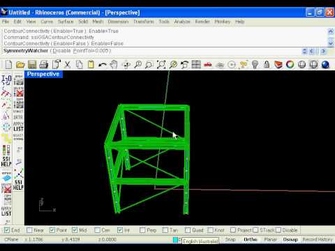 Rhino Analysis Symmetry and Connectivity