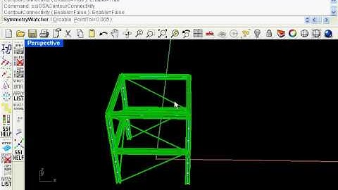 Rhino Analysis Symmetry and Connectivity