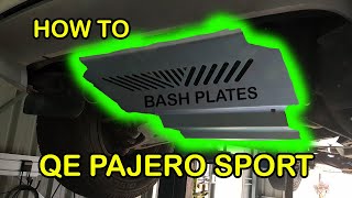 Boos Bash Plates Install On Pajero Sport Qe