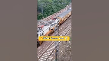 🚂⚡ WAP-5 Going REVERSE! 😱 Rare Sight on Tracks! #indianrailways #wap5 #trainlovers #trainspotting