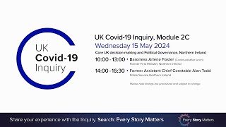 UK Covid-19 Inquiry - Module 2C Hearing PM - 15 May 2024