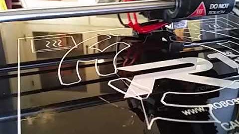 Robo3D R1+ First Layer with No Glue