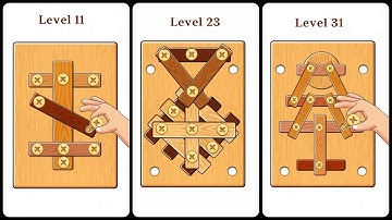 Wood Screw Puzzle Unblock Nuts Gameplay Android Mobile