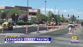 Expanded street paving project starts in Pueblo