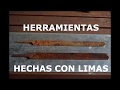 Como usar limas y fabricar herramientas para el torno de madera (gubia media caña)