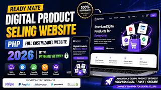 🚀 Digital Product Selling Website PHP 2026 | Ready Made Script with Payment Gateway + Source Code