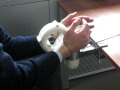 Automatic handcuffs - full cycle - side view