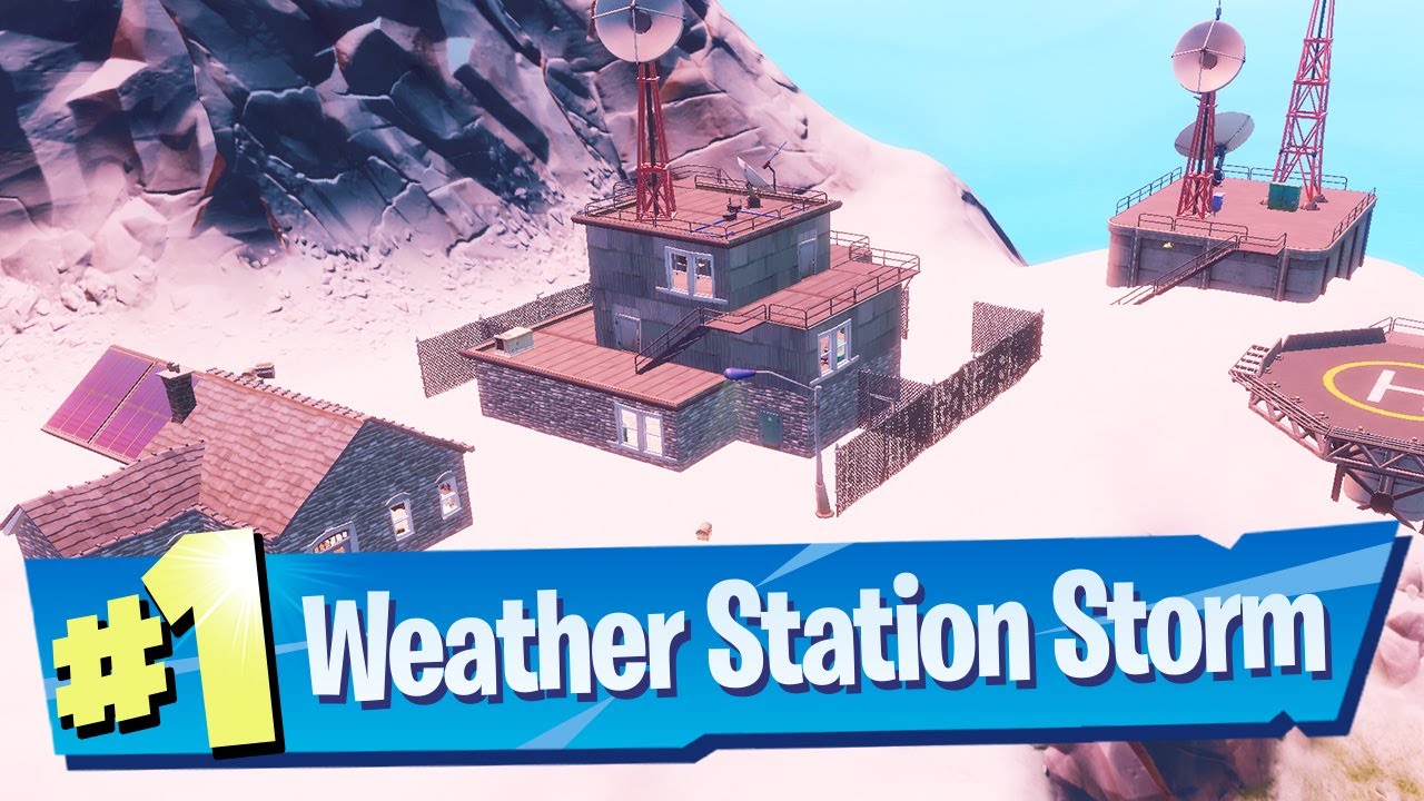 Visit The Weather Station As Storm Location Fortnite Awakening Challenge Youtube - code to thrice huricane roblox