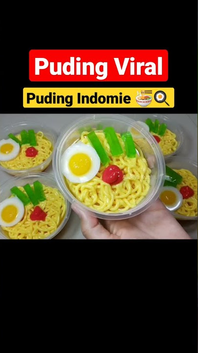 Puding Indomie Telur Ceplok #resep #puding #shorts