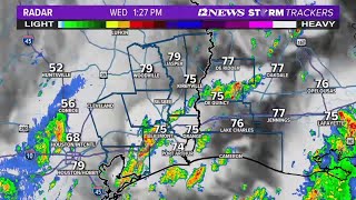 WEATHER LOOP | Front bringing rain, thunderstorms to Southeast Texas Wednesday afternoon