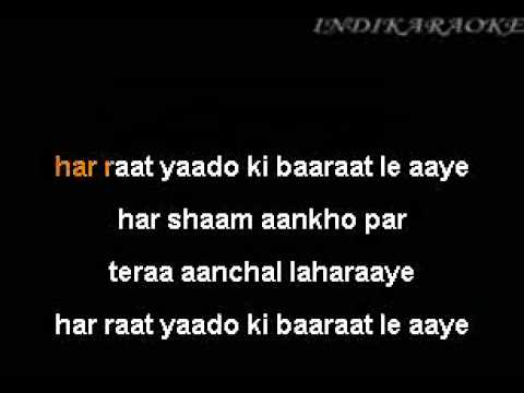 Pal Pal Dil Ke Paas Karaoke Youtube