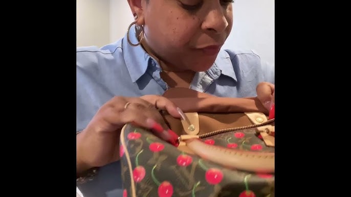 Unboxing of a Louis Vuitton cherries speedy 25 bag in rare cherry