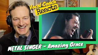 Metal Singer DAN VASC performs "Amazing Grace" Vocal reaction and analysis