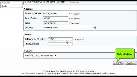 How to manage your customers in OsCommerce (Flipper Host)