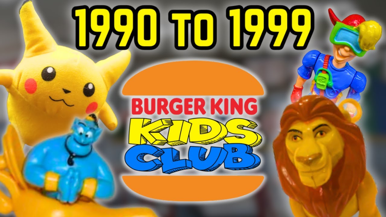 Every Burger King Kids Club Meal Ever: 1990 to 1999! - YouTube