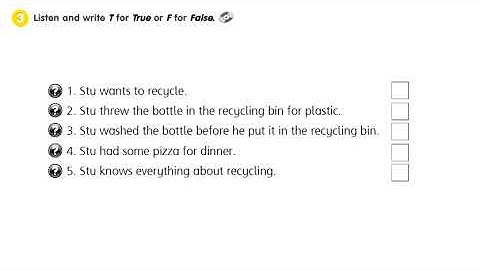 Get Smart 4 Unit 7 Our World Workbook page 61 Listen and Answer