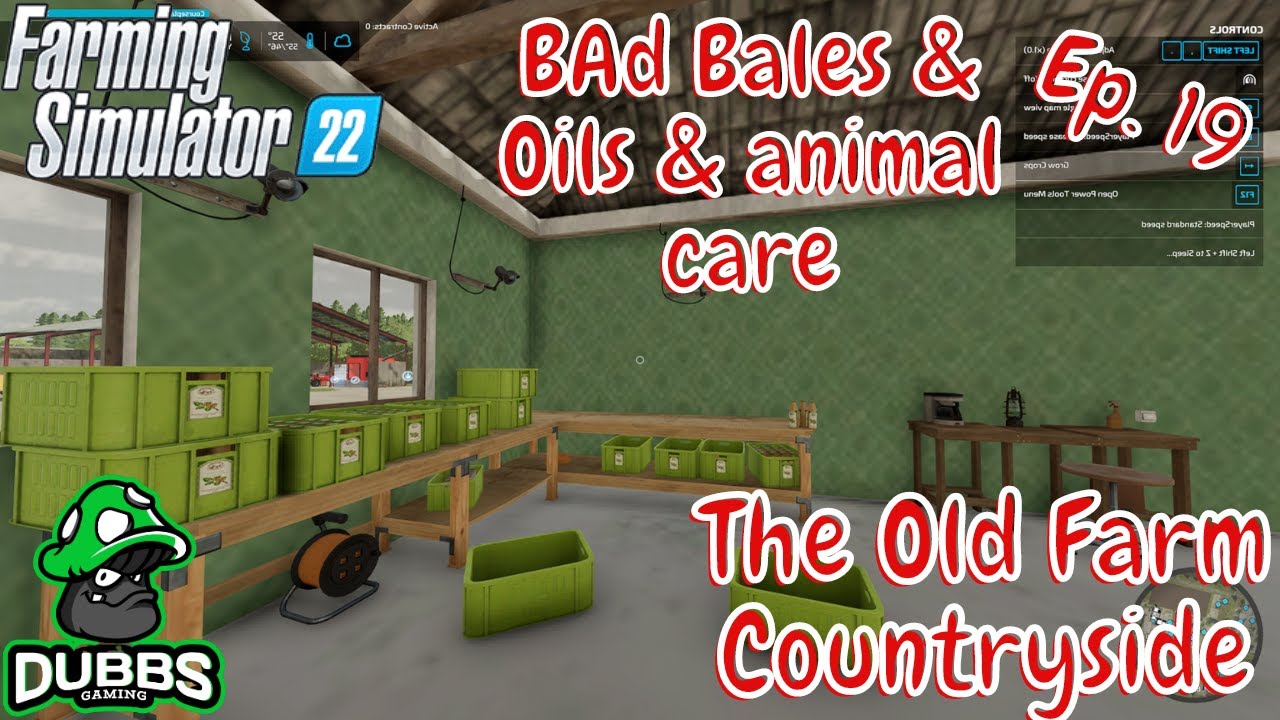 Farm simulator 22 the old farm countryside ep 19 bales oils