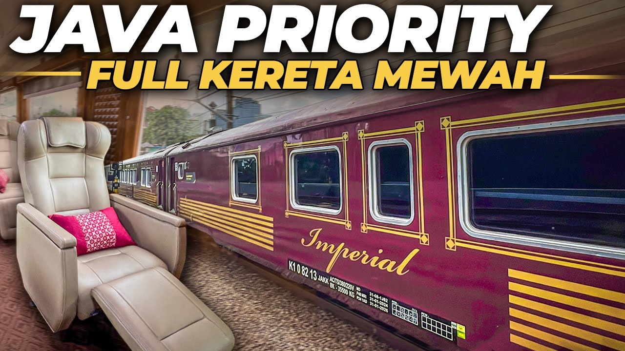 SEMUA KERETA MEWAH ADA DISINI !! FULL IMPERIAL & PRIORITY | Trip KA Java Priority Jakarta - Jogja