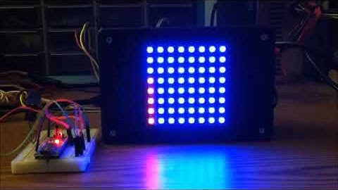 NeoMatrix 8X8 Fun with FastLED by Chemdoc77
