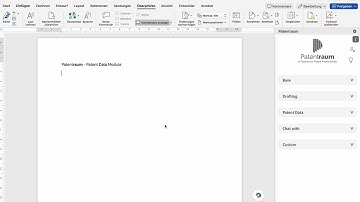 Patentraum - Patent Data Module - EN