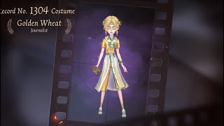 Identity V | My Girl Got an Amazing New Skin!!! She is Gorgeous! Journalist “Golden Wheat”!!!