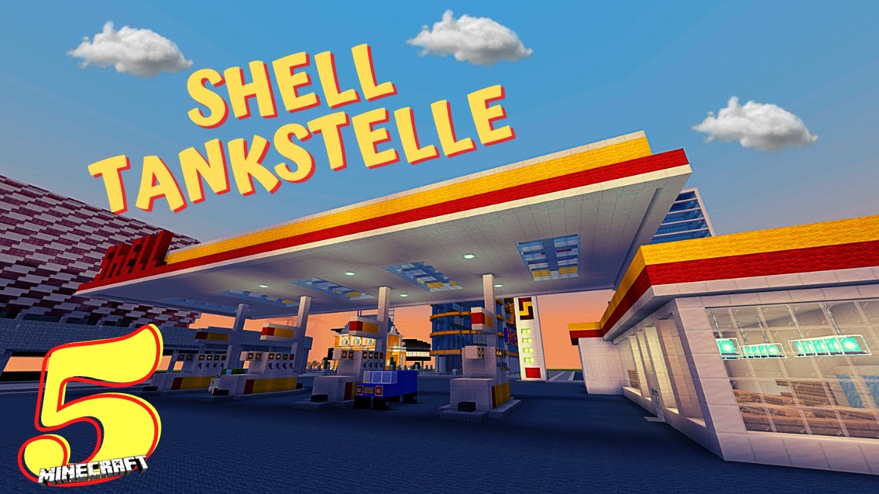Minecraft Wir bauen eine Shell Tankstelle #005 ► Die Waschstraße