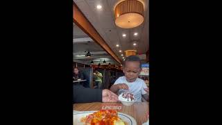 Boy gets shy for his birthday surprise