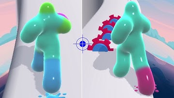 Best Funny Blob Runner 3D All Levels Gameplay Walkthrough Level 14 Android , iOS  👍  NOOB vs PRO vs