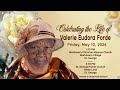 A service of thanksgiving for the life of valerie forde