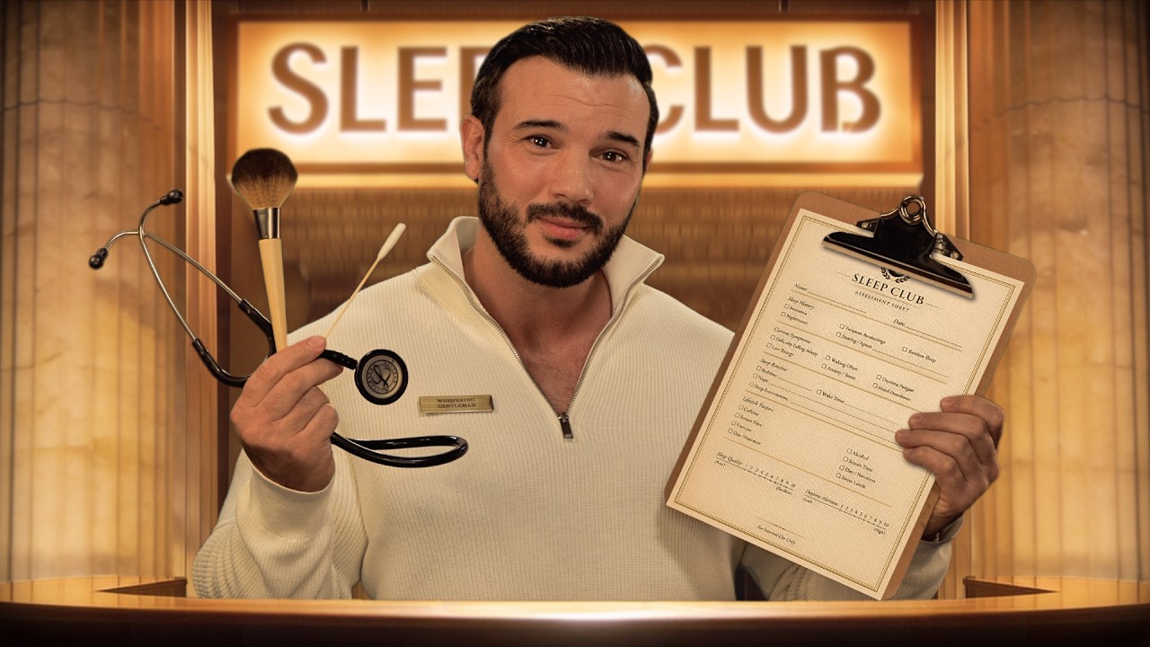 ASMR Sleep Club | Assessing You - Face Mapping - Sensitivity Touching - Safe Roleplay