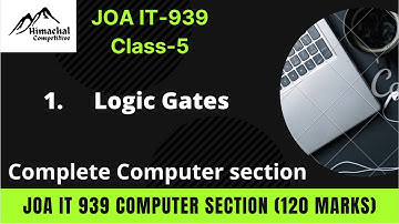 JOA IT 939 Preparation || Computer Section Class-5 @himachalcompetitive